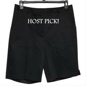 🎉HP🎉SAKS 5TH AVE Sport Shorts Plus Size 14 Black Cotton